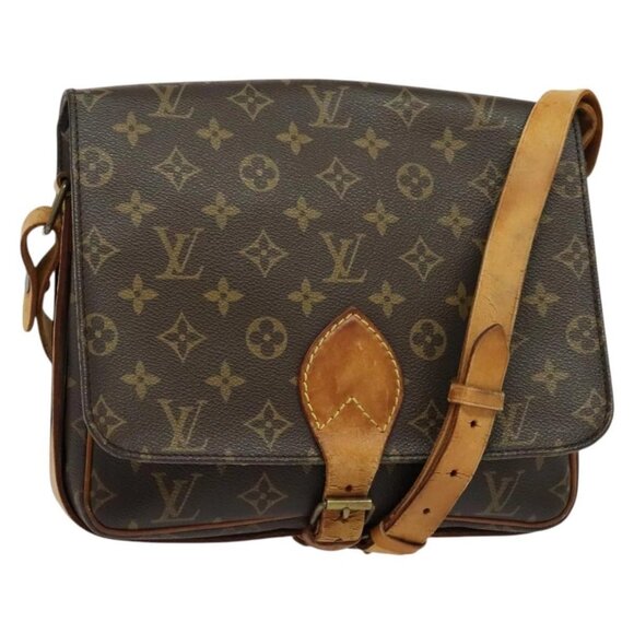 LOUIS VUITTON Monogram Cartouchiere GM Shoulder Bag M51252 LV Auth BA4985 - Picture 1 of 16